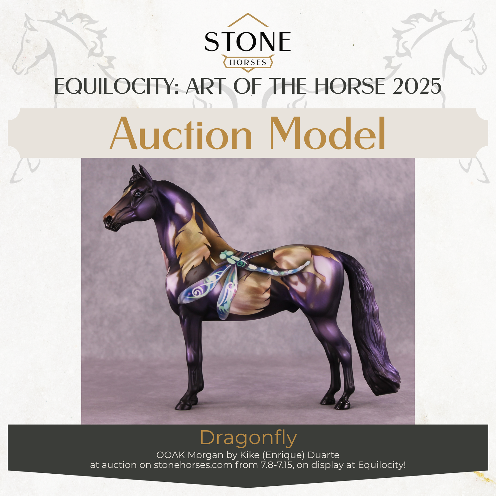 "Dragonfly" OOAK Morgan by Kike Duarte Auction EQ25 07/15/25