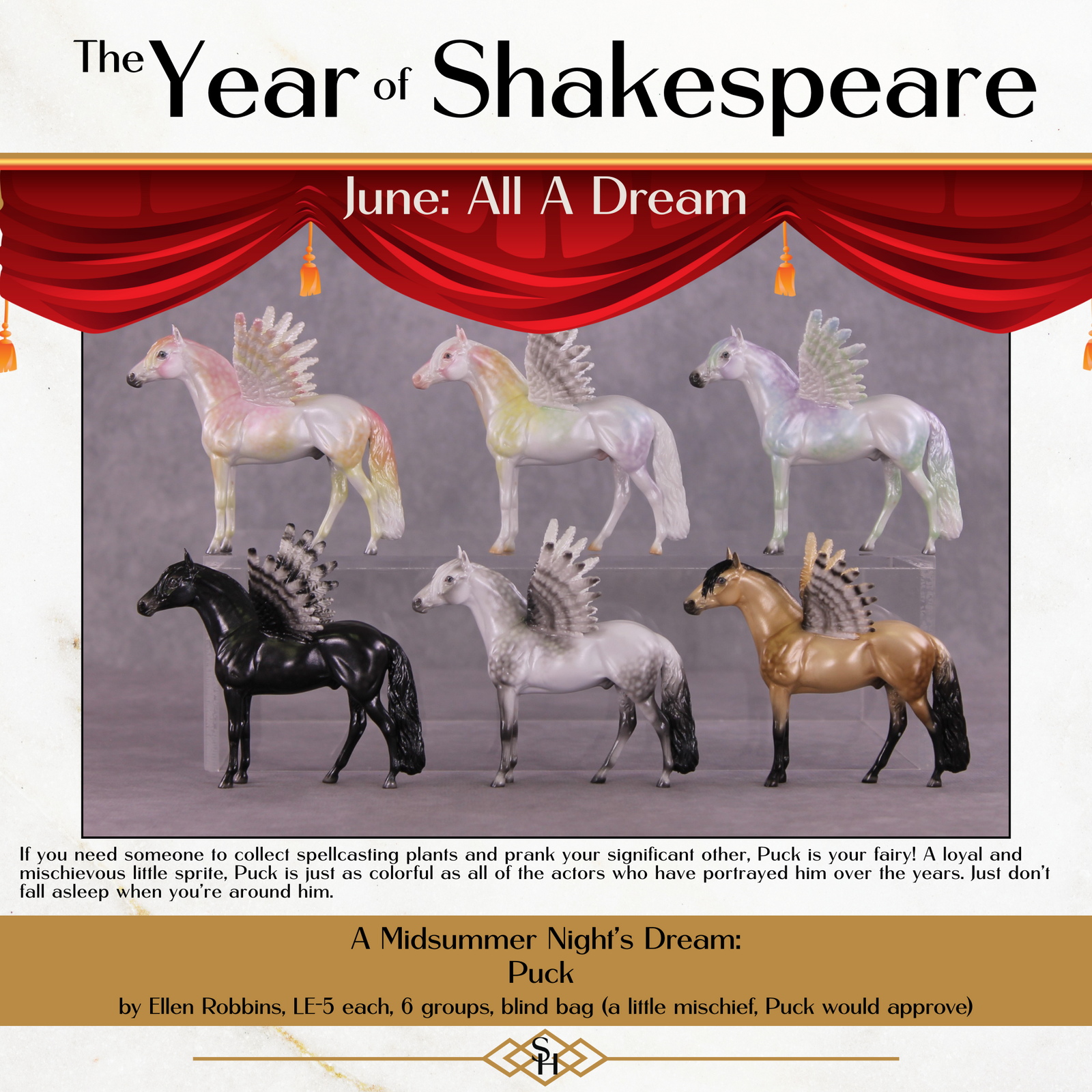 "Puck" FCM Andalusian Chip Blind Grab Bag - Painted By Ellen Robbins CL25