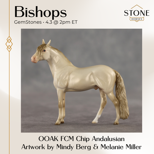 Bishops OOAK FCM Chip Andalusian by Mindy Berg & Melanie Miller GS26