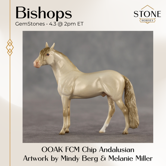 Bishops OOAK FCM Chip Andalusian by Mindy Berg & Melanie Miller GS26