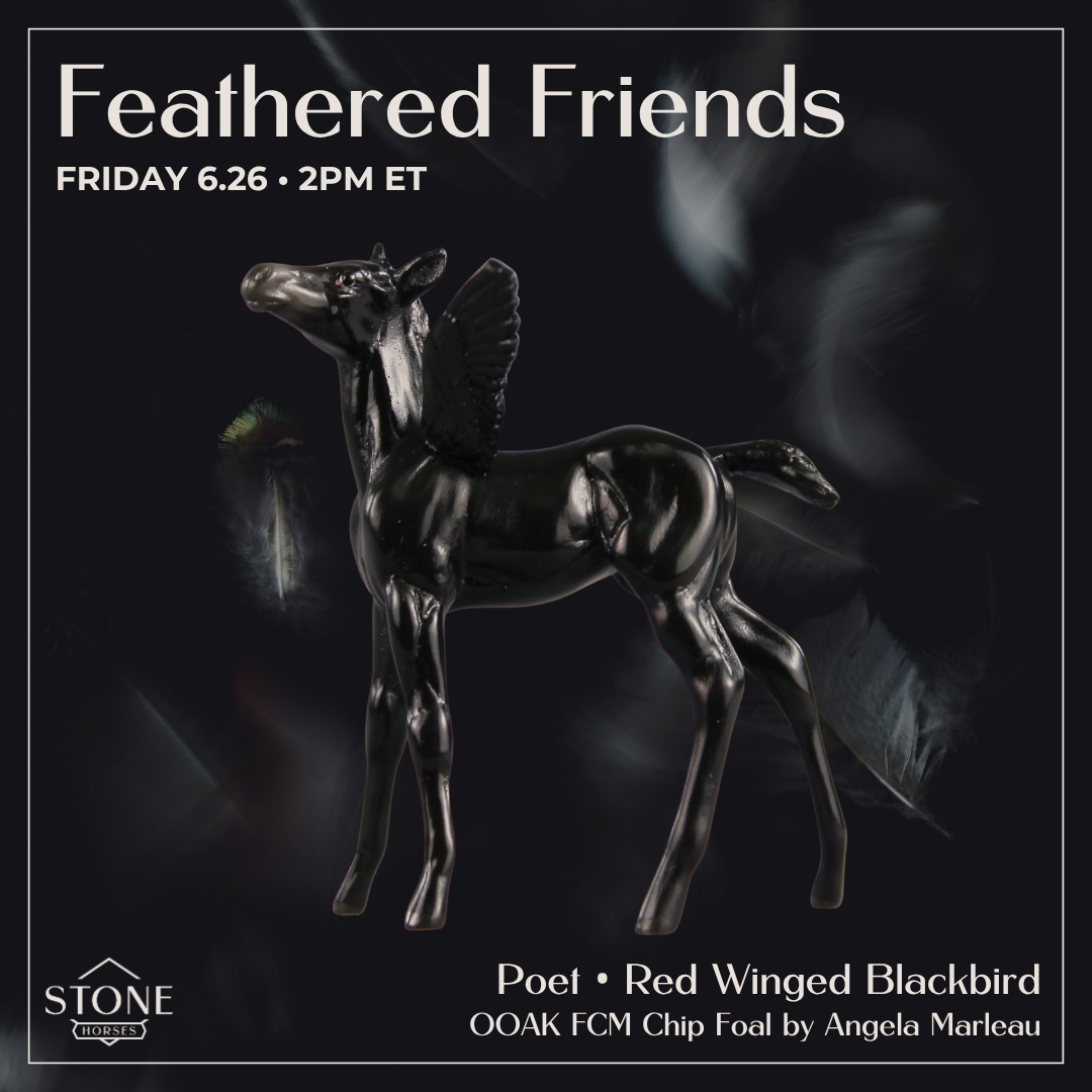 Poet OOAK FCM Chip Foal by Angela Marleau FTF26