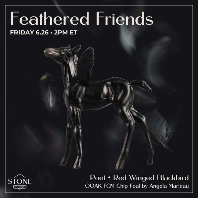 Poet OOAK FCM Chip Foal by Angela Marleau FTF26