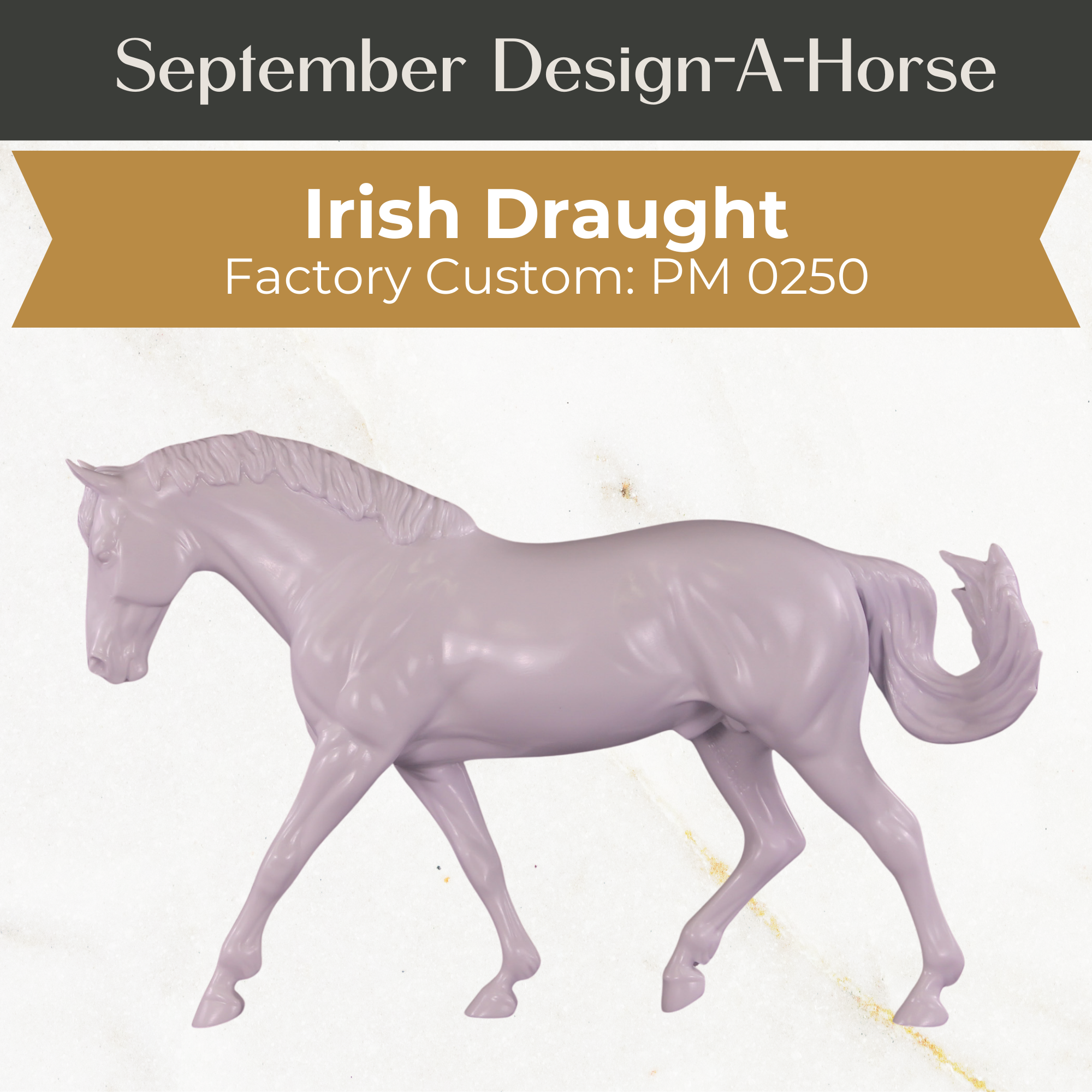 Design-A-Horse Stone Irish Draught Stallion PM0250 - September release 2025