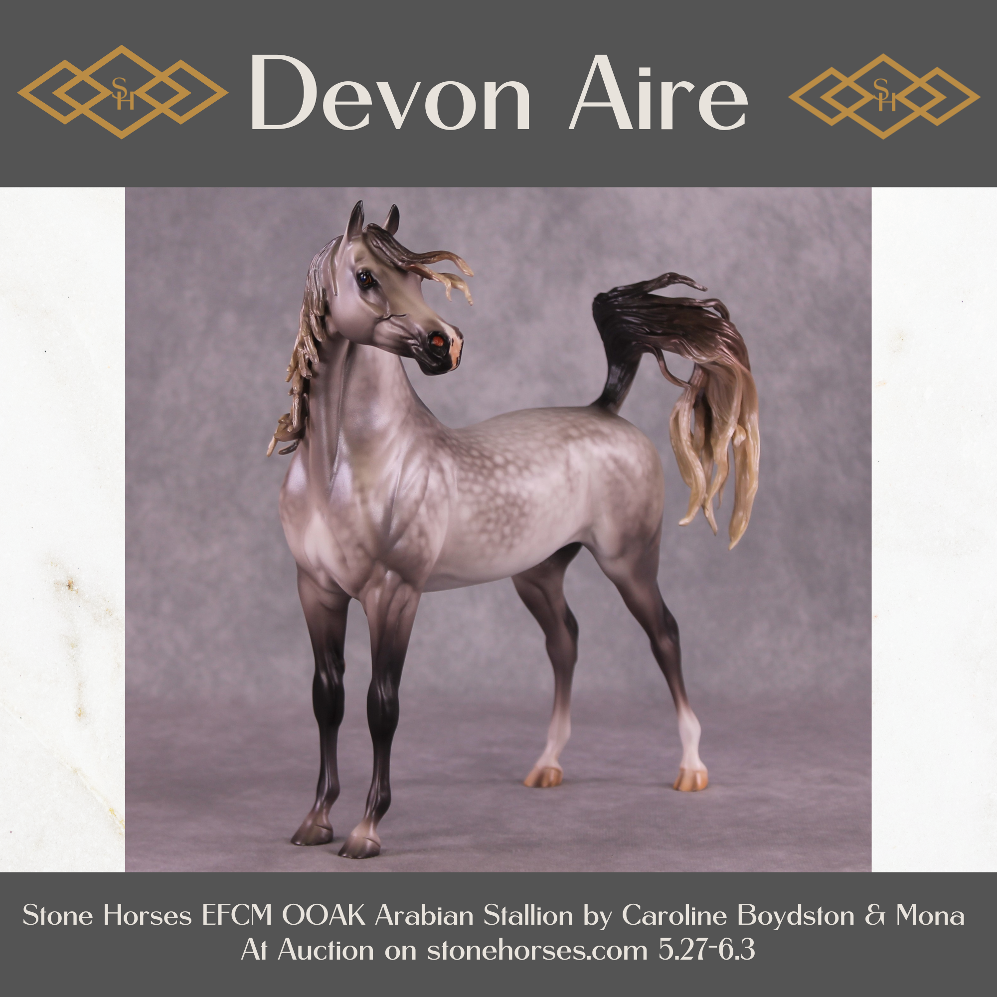 "Devon Aire" OOAK FCM Arabian Stallion By Caroline Boydston Best Offer 6/3/25