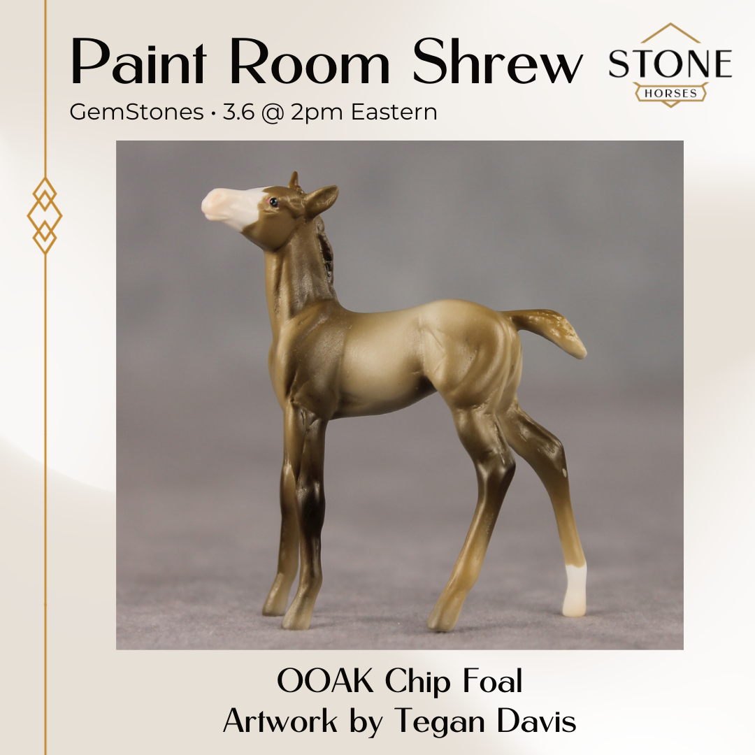 Paint Room Shrew OOAK Chip Foal by Tegan Davis GS26