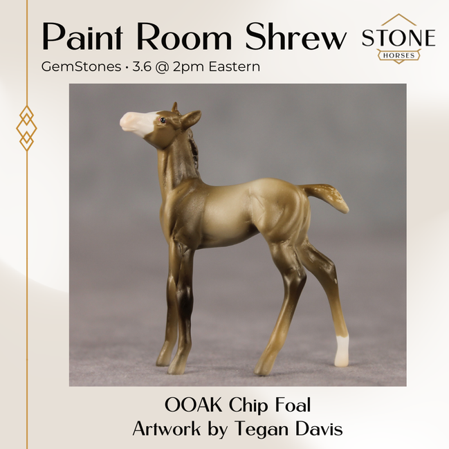 Paint Room Shrew OOAK Chip Foal by Tegan Davis GS26