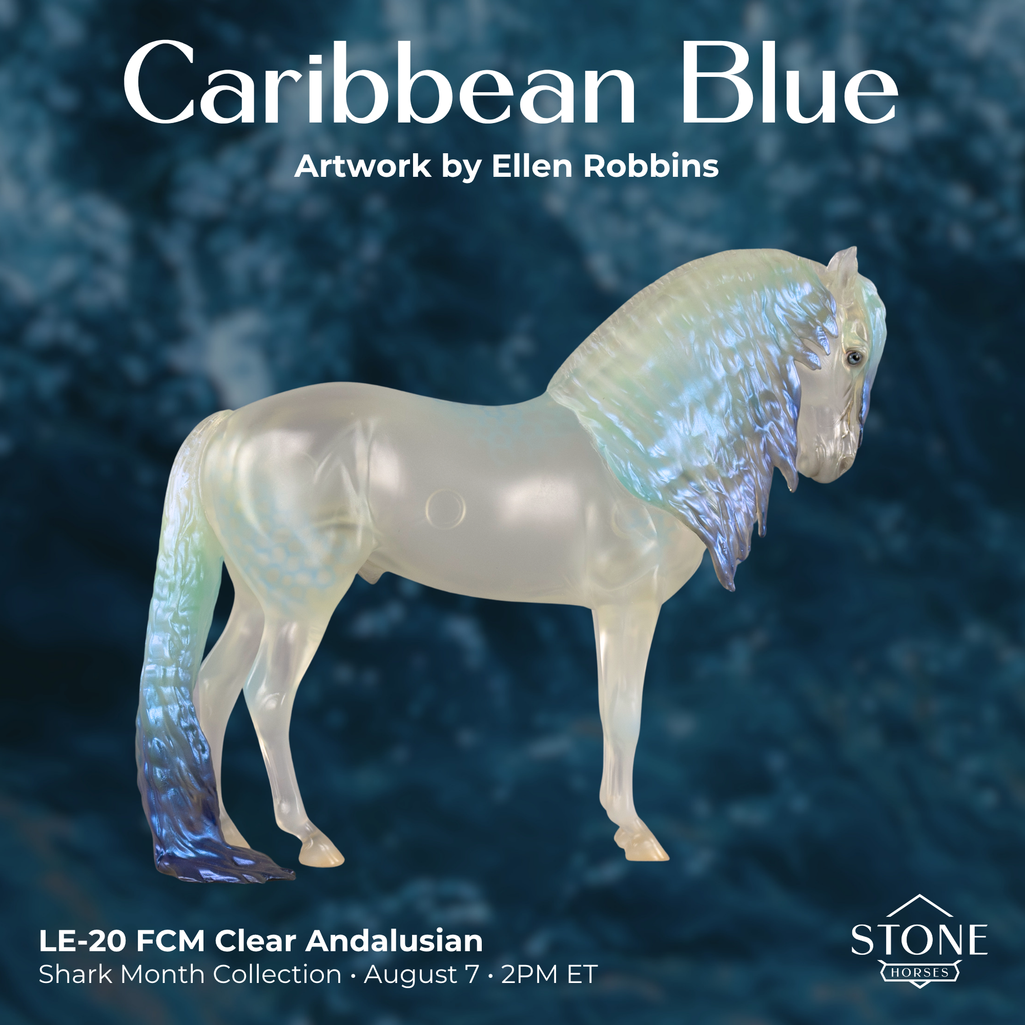 Caribbean Blue LE-20 FCM Andalusian by Ellen Robbins SM26