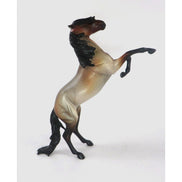 DARK SECRET-OOAK BAY ROAN REARING PEBBLES MUSTANG MODEL HORSE