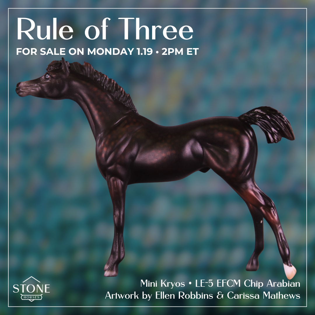 Mini Kyros EFCM LE-5 Warrior Stallion by Ellen Robbins and Carissa Matthews Ro326