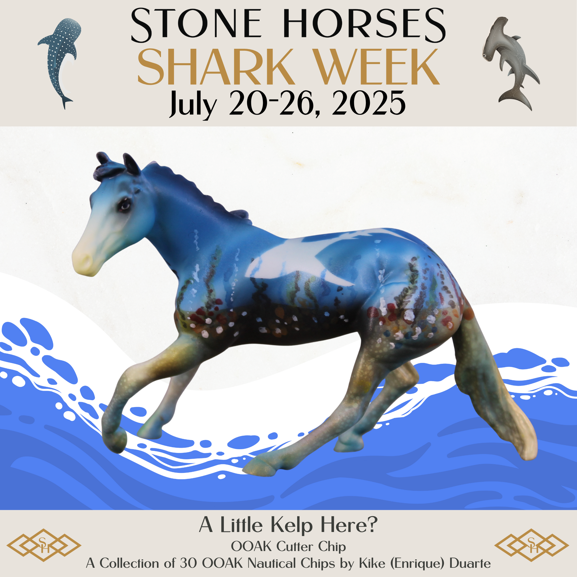 A Little Kelp Here? OOAK Cutter Chip by Kike Duarte SCD25