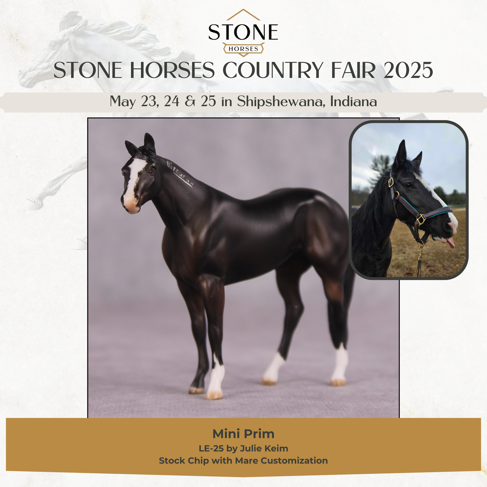 "Mini Prim" LE-25 FCM Stock Chip By Julie Keim SHCF25 Dinner Model