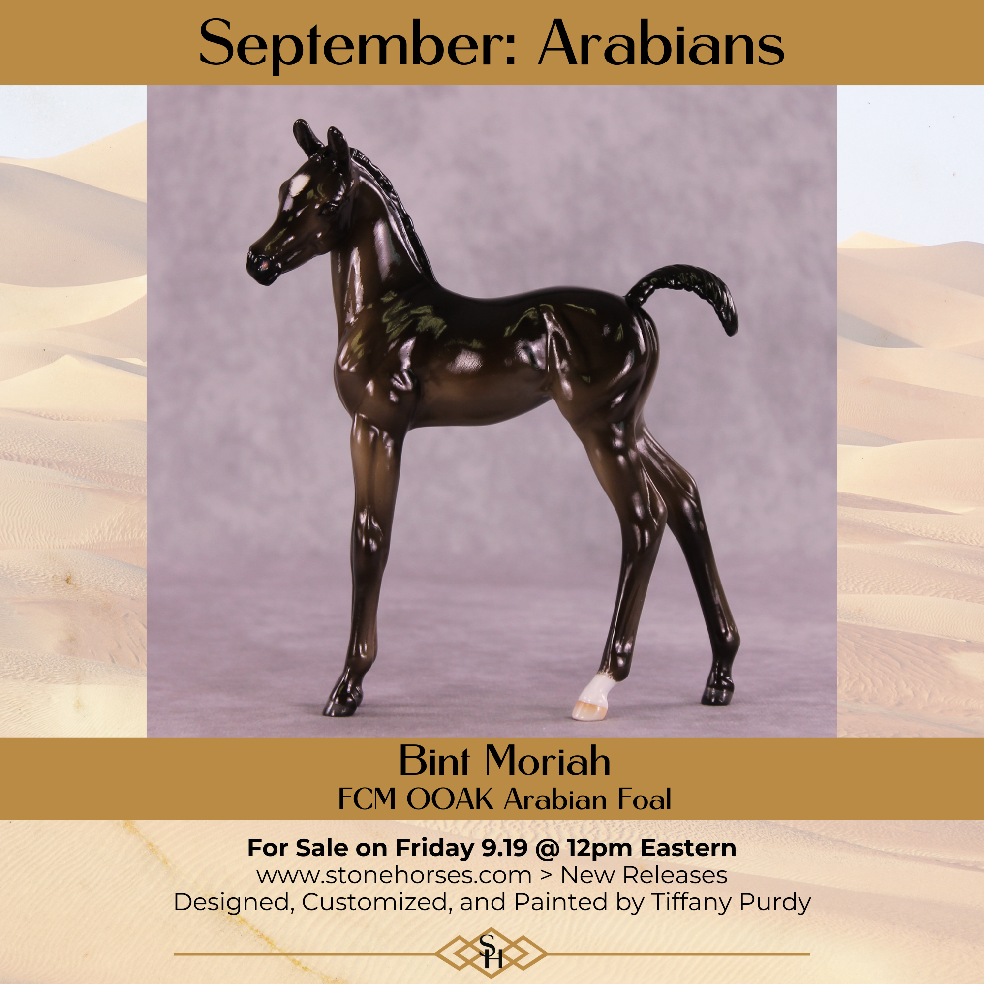 Bint Moriah OOAK FCM Arabian Foal by Tiffany Purdy GS925
