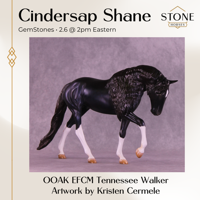 Cindersap Shane OOAK EFCM Tennessee Walker by Kristen Cermele GS26