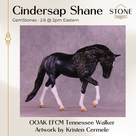 Cindersap Shane OOAK EFCM Tennessee Walker by Kristen Cermele GS26