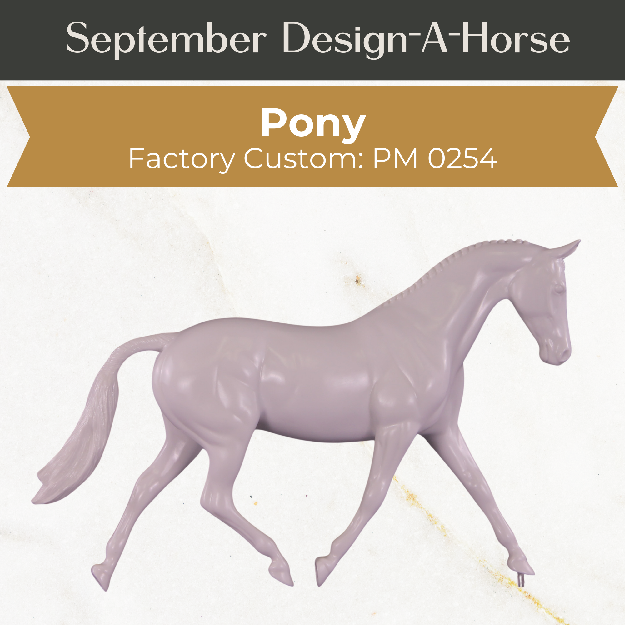 Design-A-Horse Stone Pony gelding PM0254 - September release 2025