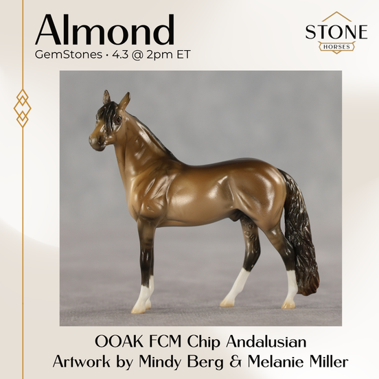 Almond OOAK FCM Chip Andalusian by Mindy Berg & Melanie Miller GS26