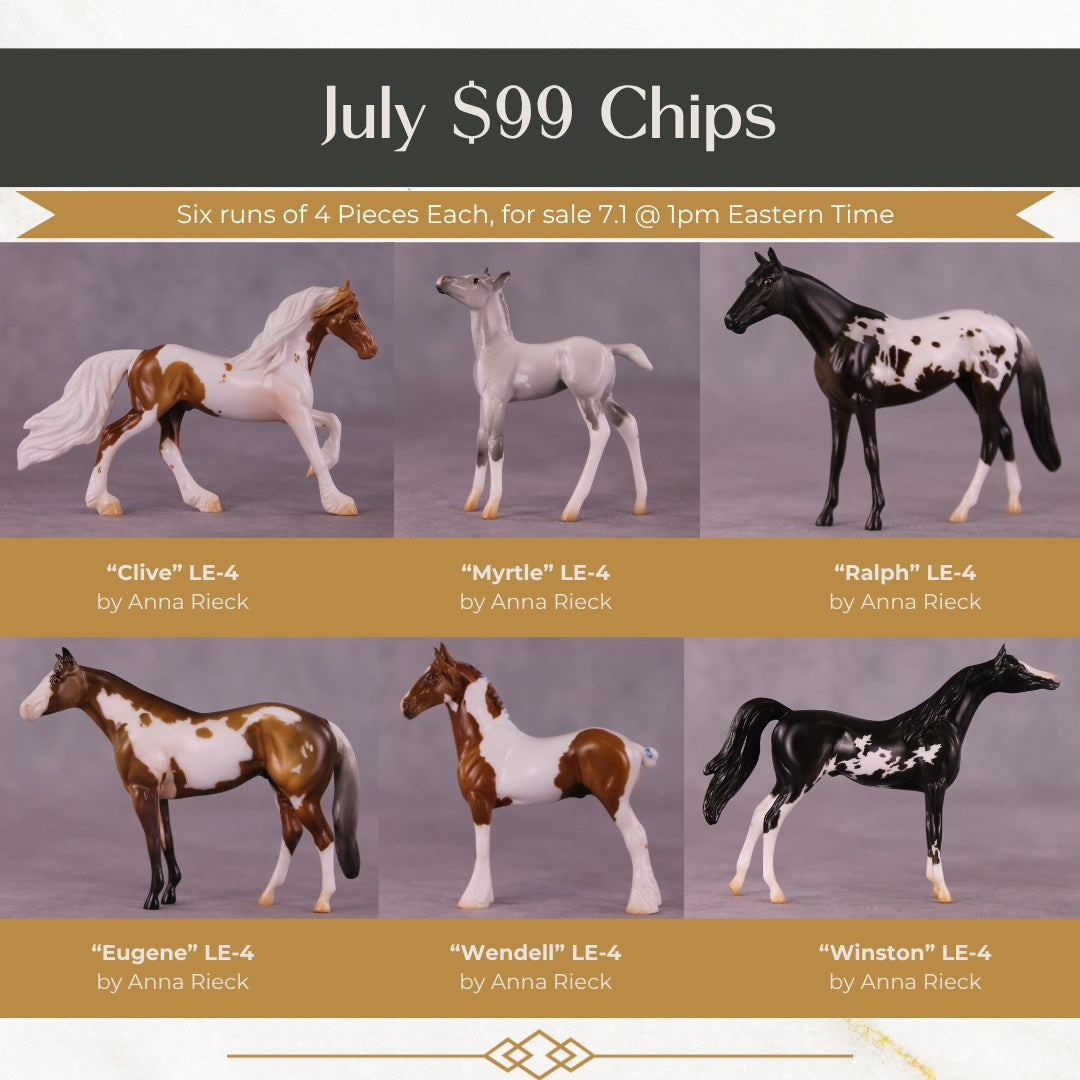 "Ralph" LE-4 Thoroughbred Chip By Anna Rieck $99 Chips Sale