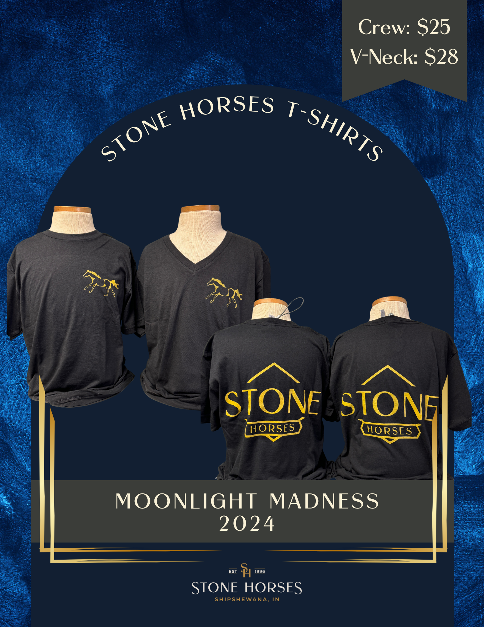 The Peter Stone Horse Company New Logo Crew Neck T Shirt