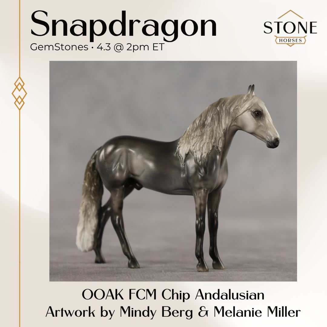 Snapdragon OOAK FCM Chip Andalusian by Mindy Berg & Melanie Miller GS26