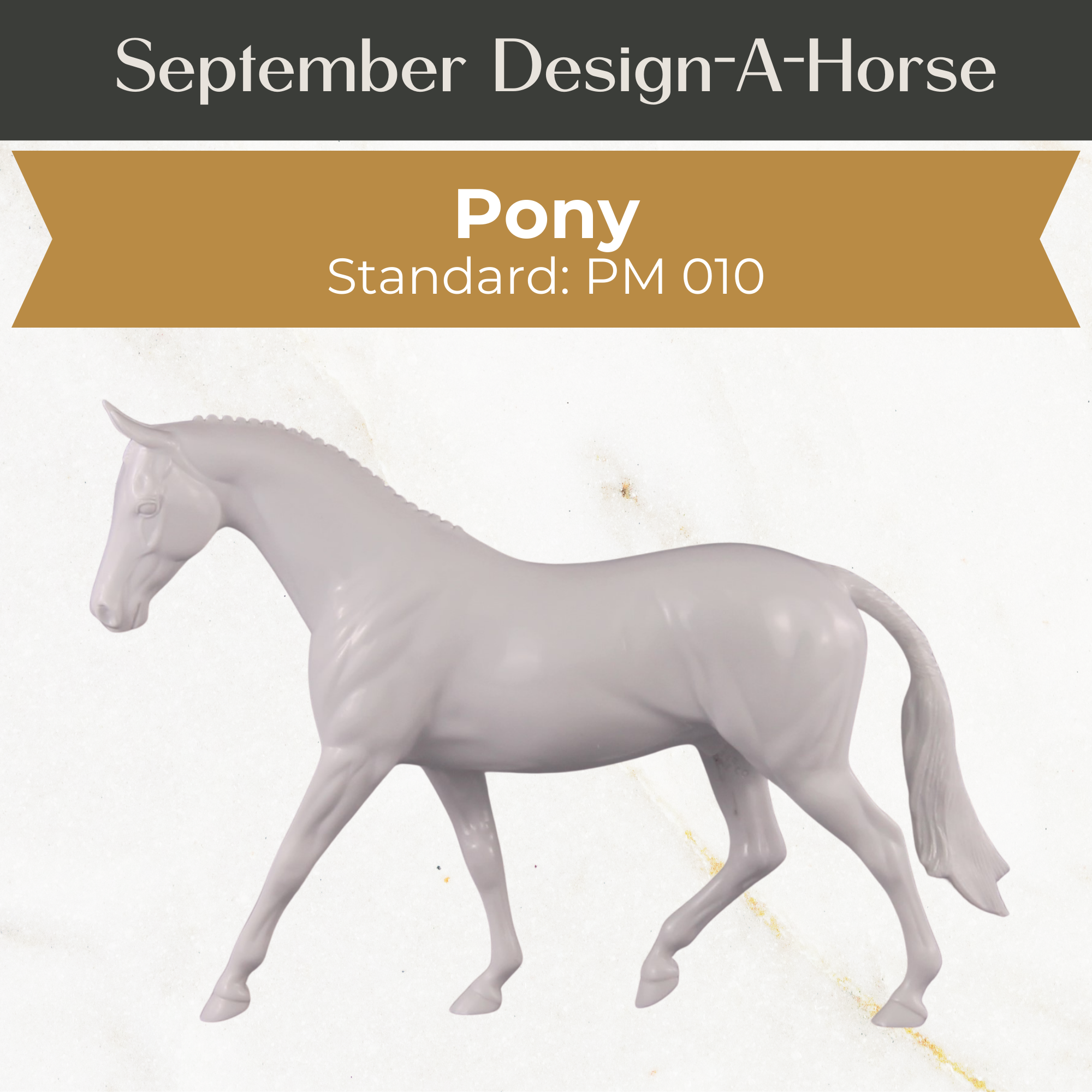 Design-A-Horse Stone Pony gelding PM010 - September release 2025