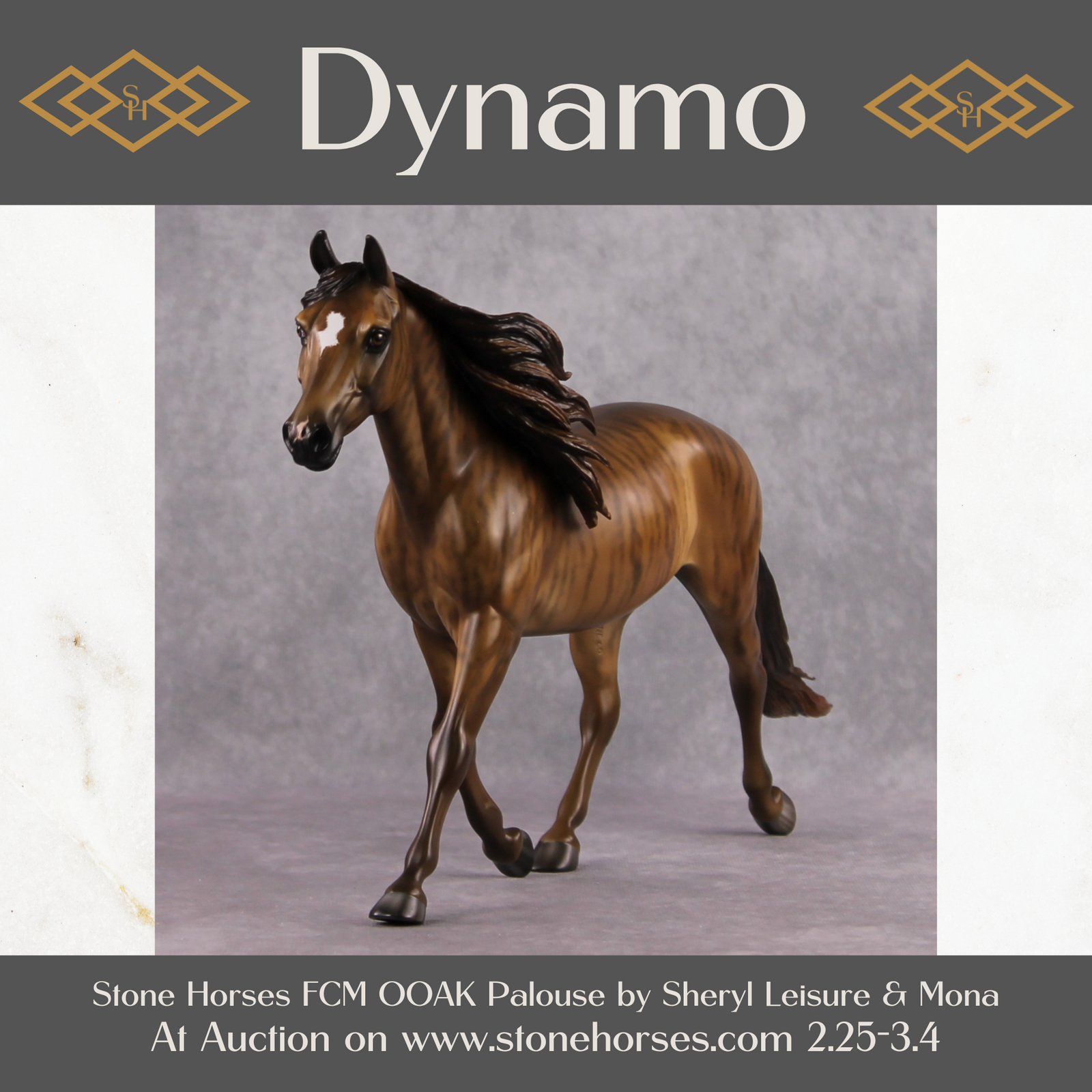 Dynamo OOAK Brindle Custom Palouse By Sheryl Leisure Best Offer 03/04/2025