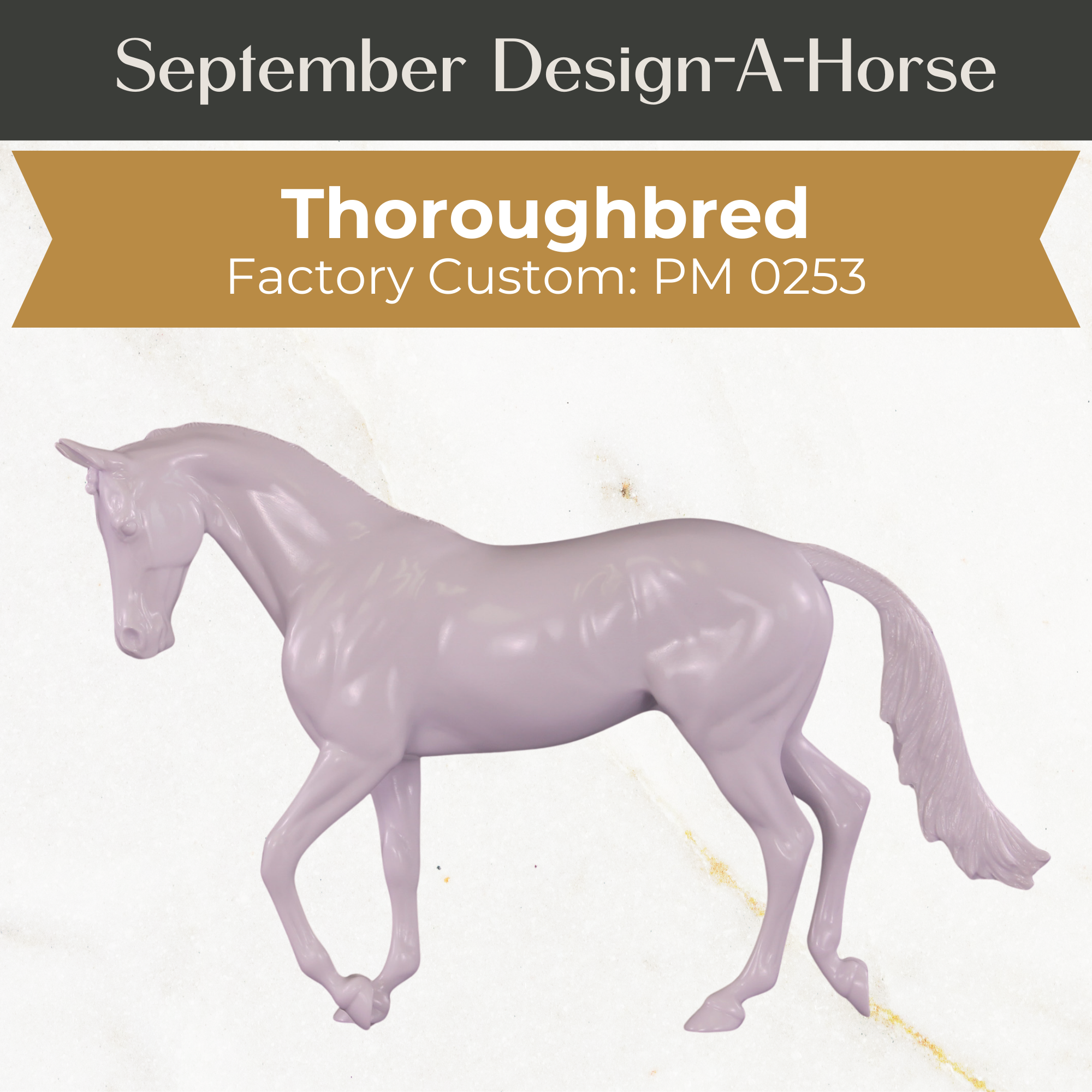 Design-A-Horse Stone Thoroughbred Stallion PM0253 - September release 2025