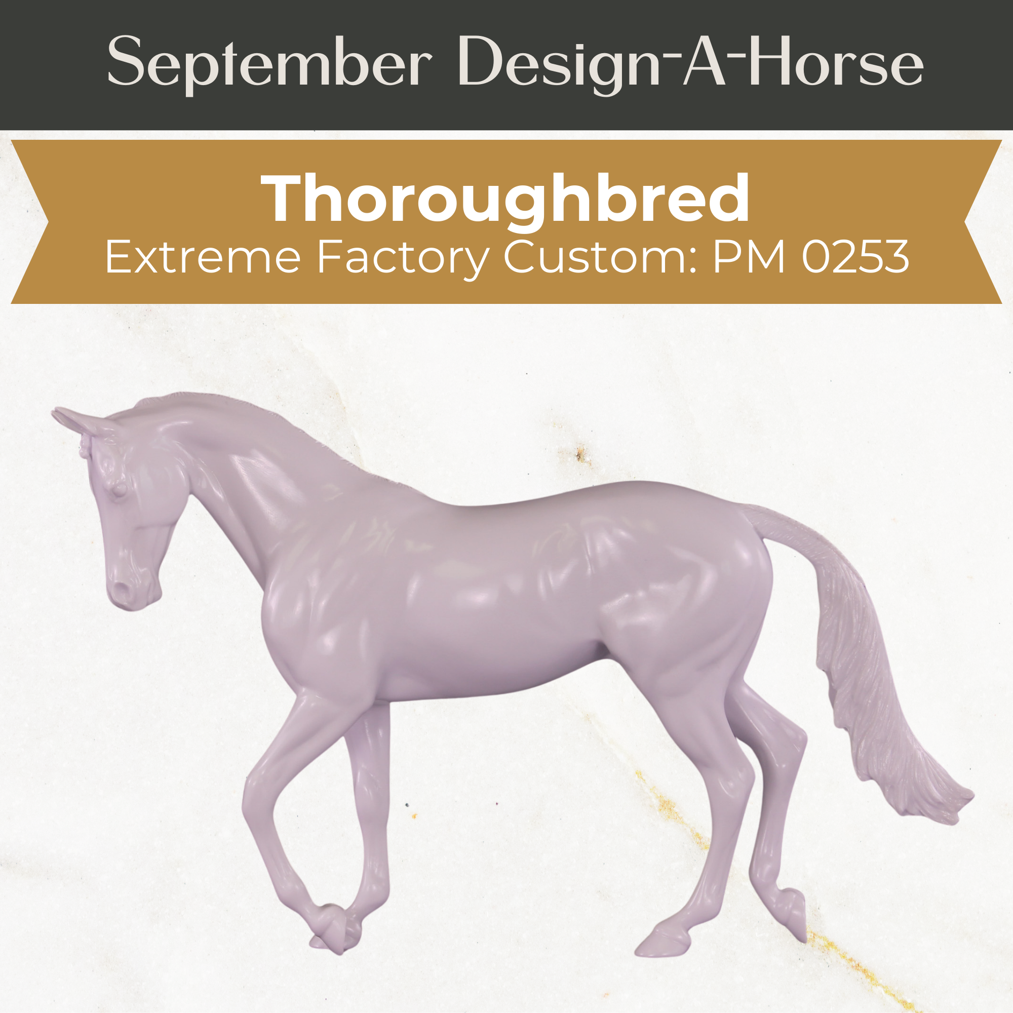 Design-A-Horse EFCM Thoroughbred September Release DAH25 PM0253