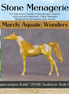 "Hippocampus Kuda" OOAK Glossy Seahorse Inspired Arabian Chip by Jess Hamill