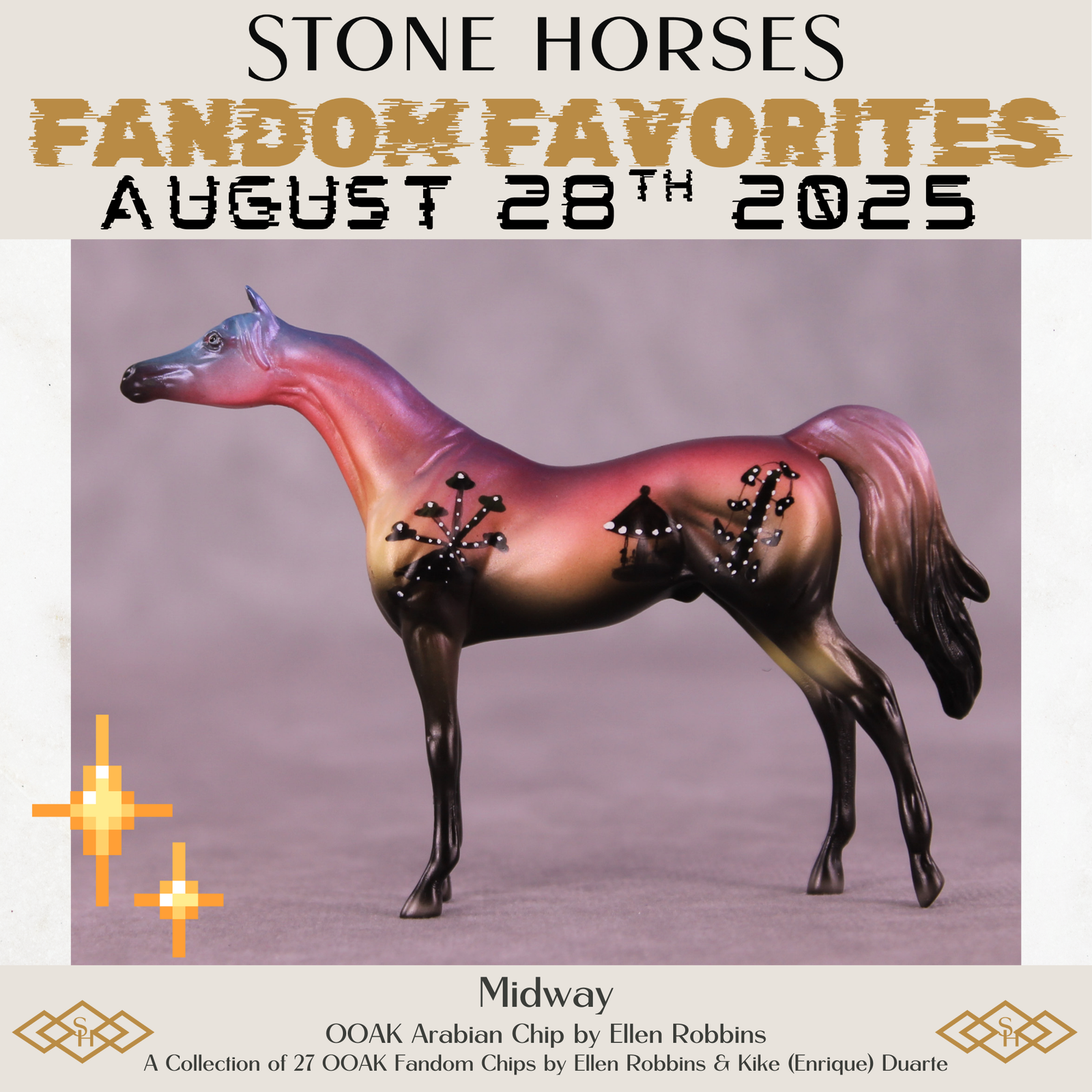 Midway OOAK Chip Arabian by Ellen Robbins SCD25