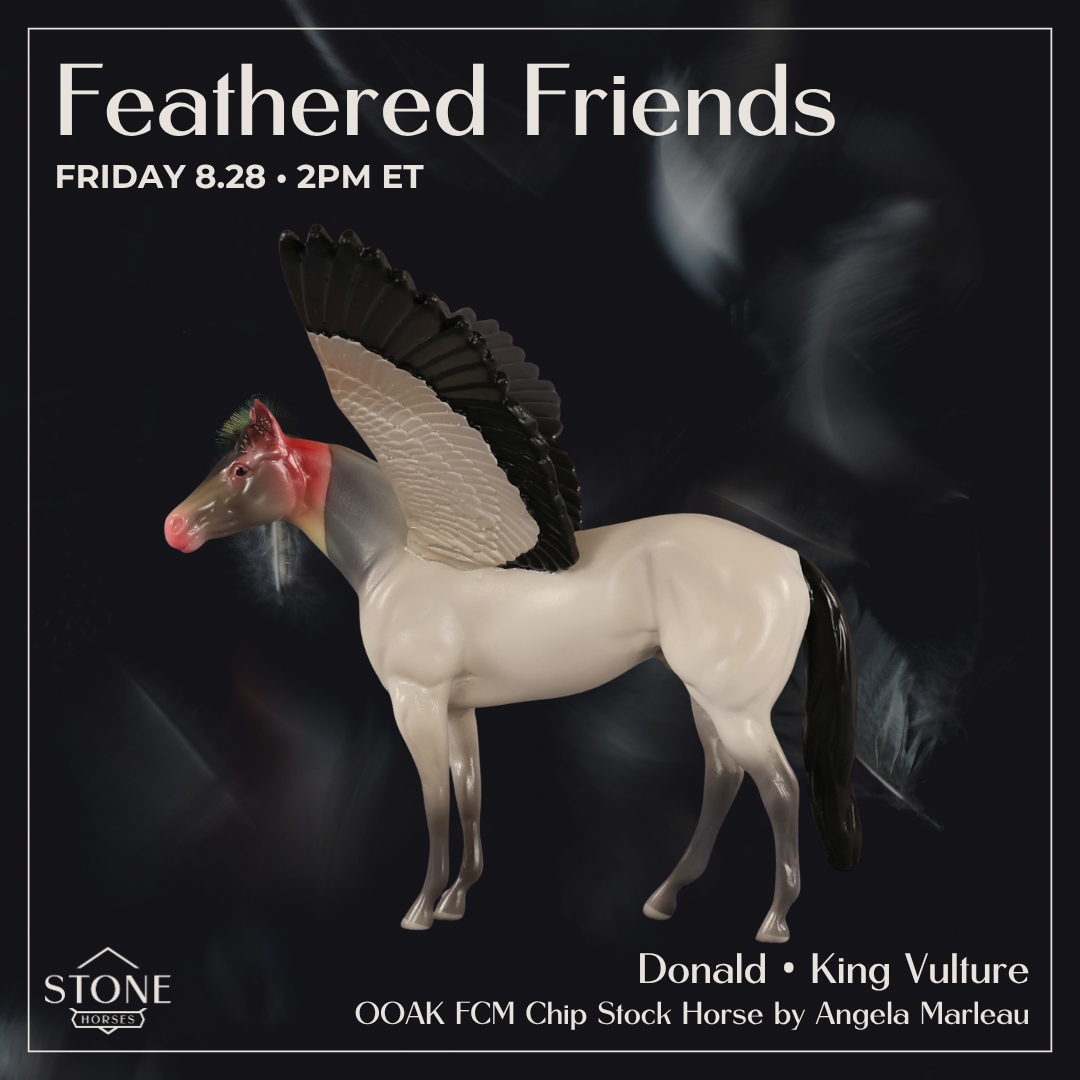 Donald OOAK FCM Chip Stock Horse by Angela Marleau FTF26