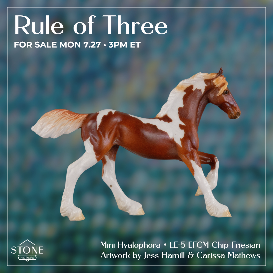 Mini Hyalophora LE-5 EFCM Chip Friesian by Ellen Robbins & Carissa Mathews Ro326
