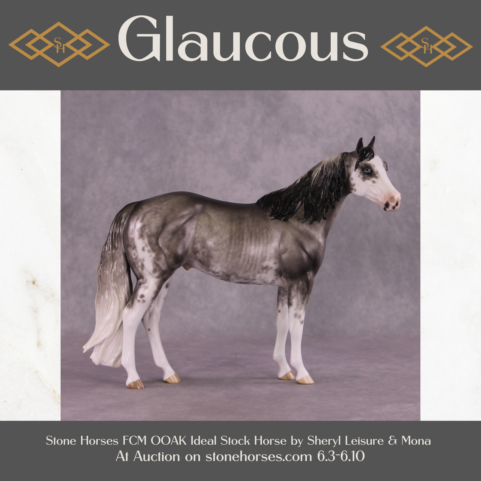 "Glaucous" OOAK Stock Horse by Sheryl Leisure Best Offer 6/10/25