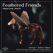 George OOAK FCM Chip Thoroughbred by Angela Marleau FTF26