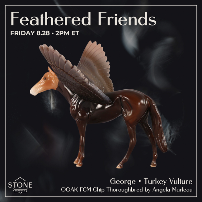 George OOAK FCM Chip Thoroughbred by Angela Marleau FTF26