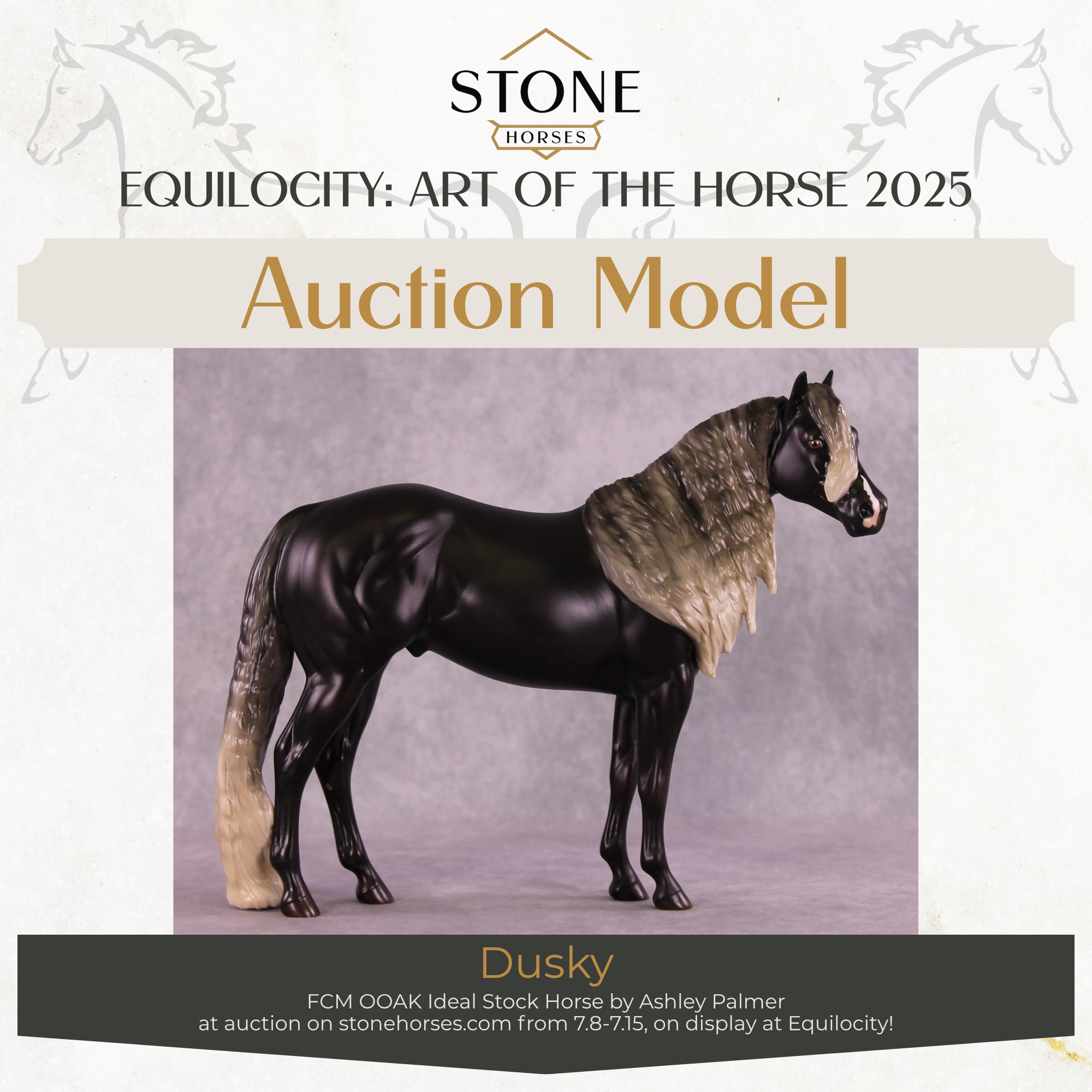 "Dusky" OOAK FCM ISH by Ashley Palmer EQ25 Auction 07/15/25