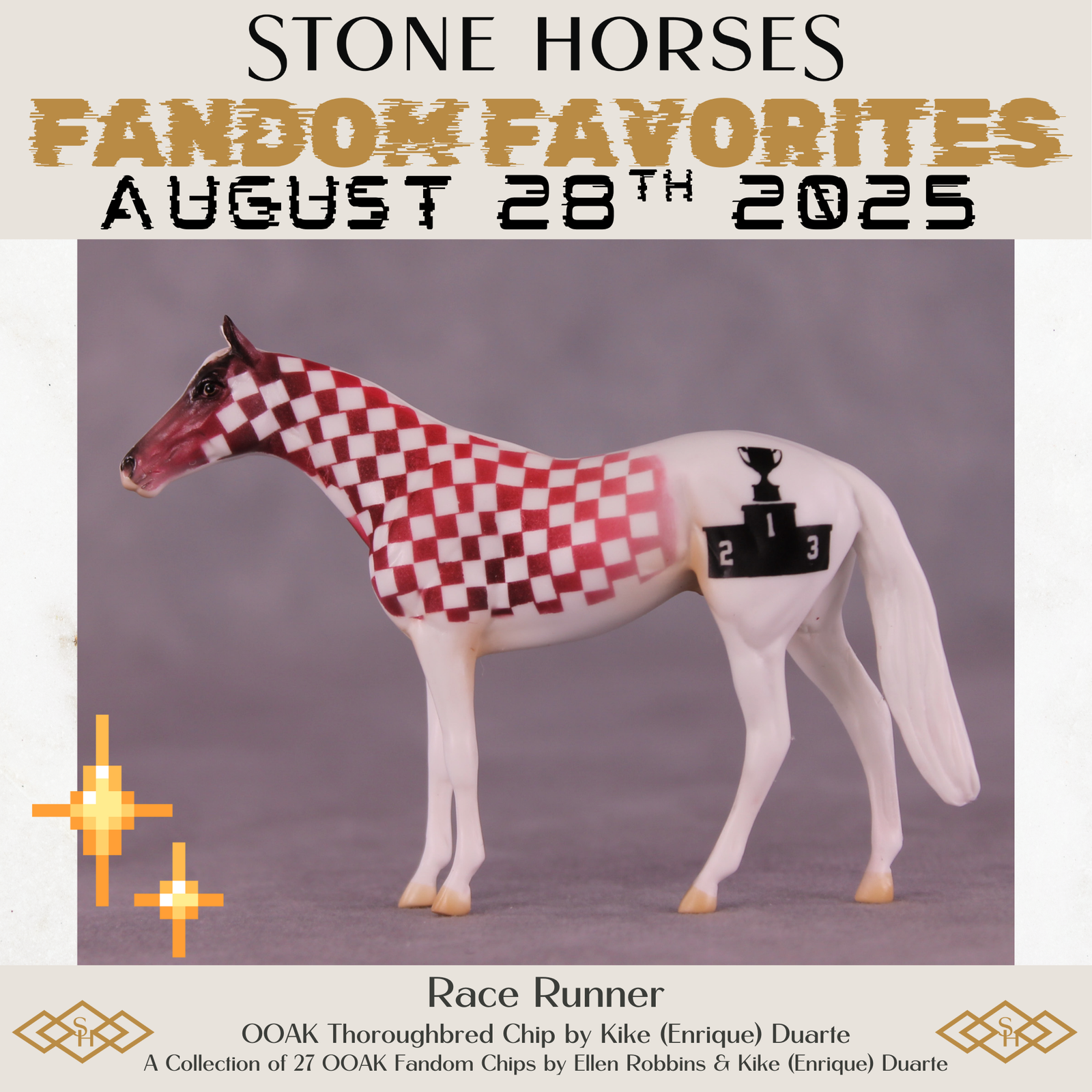 Race Runner OOAK Chip Thoroughbred by Kike (Enrique) Duarte SCD25