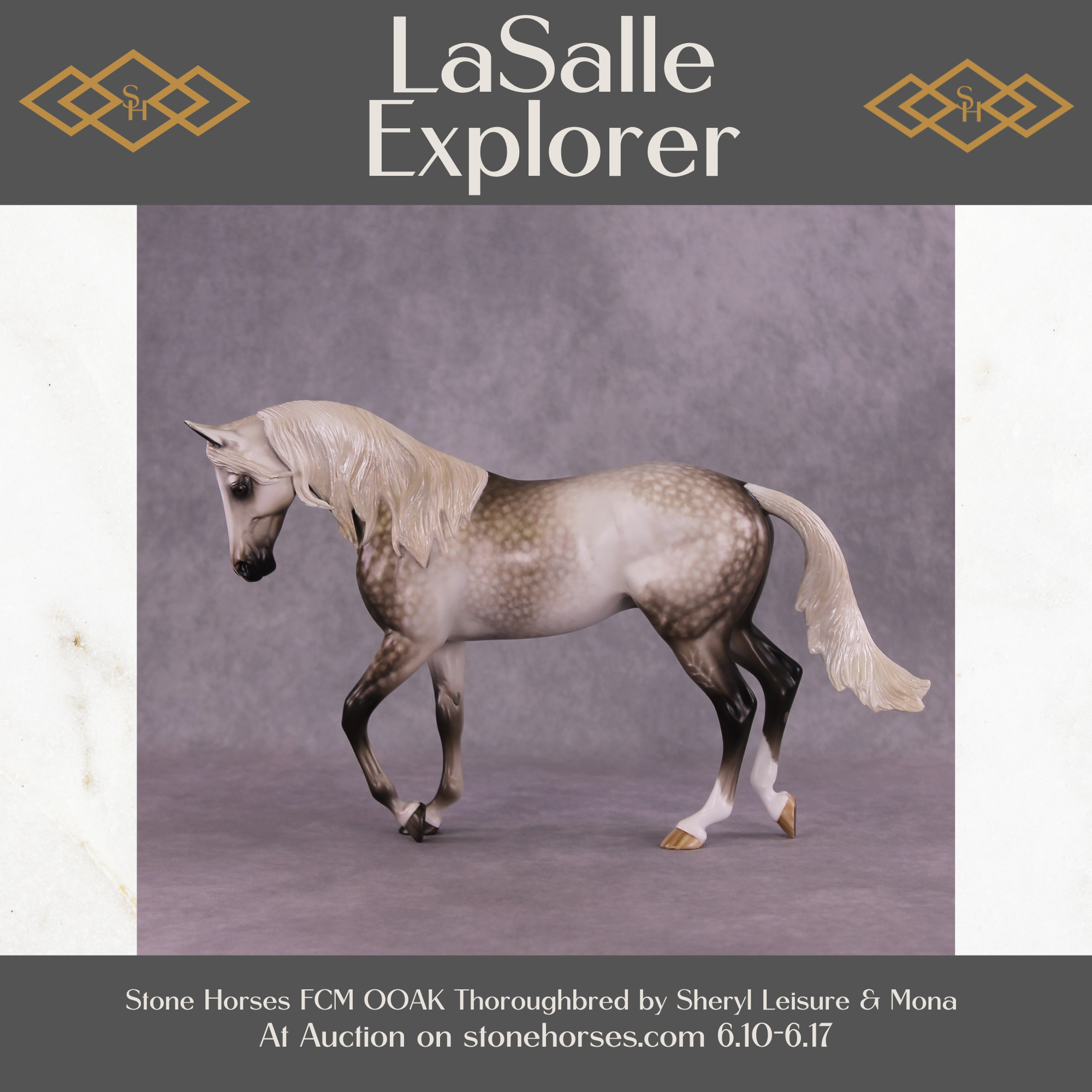 "LaSalle Explorer" OOAK FCM Thoroughbred by Sheryl Leisure Best Offer 6/18/25