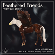 Jackie OOAK FCM Chip Stock Horse by Angela Marleau FTF26
