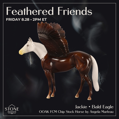 Jackie OOAK FCM Chip Stock Horse by Angela Marleau FTF26