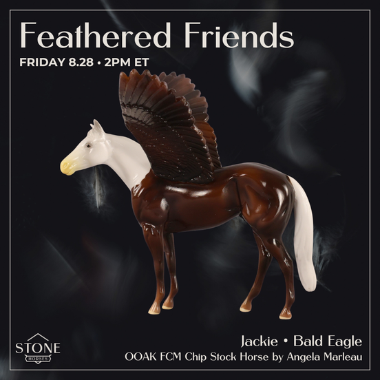 Jackie OOAK FCM Chip Stock Horse by Angela Marleau FTF26