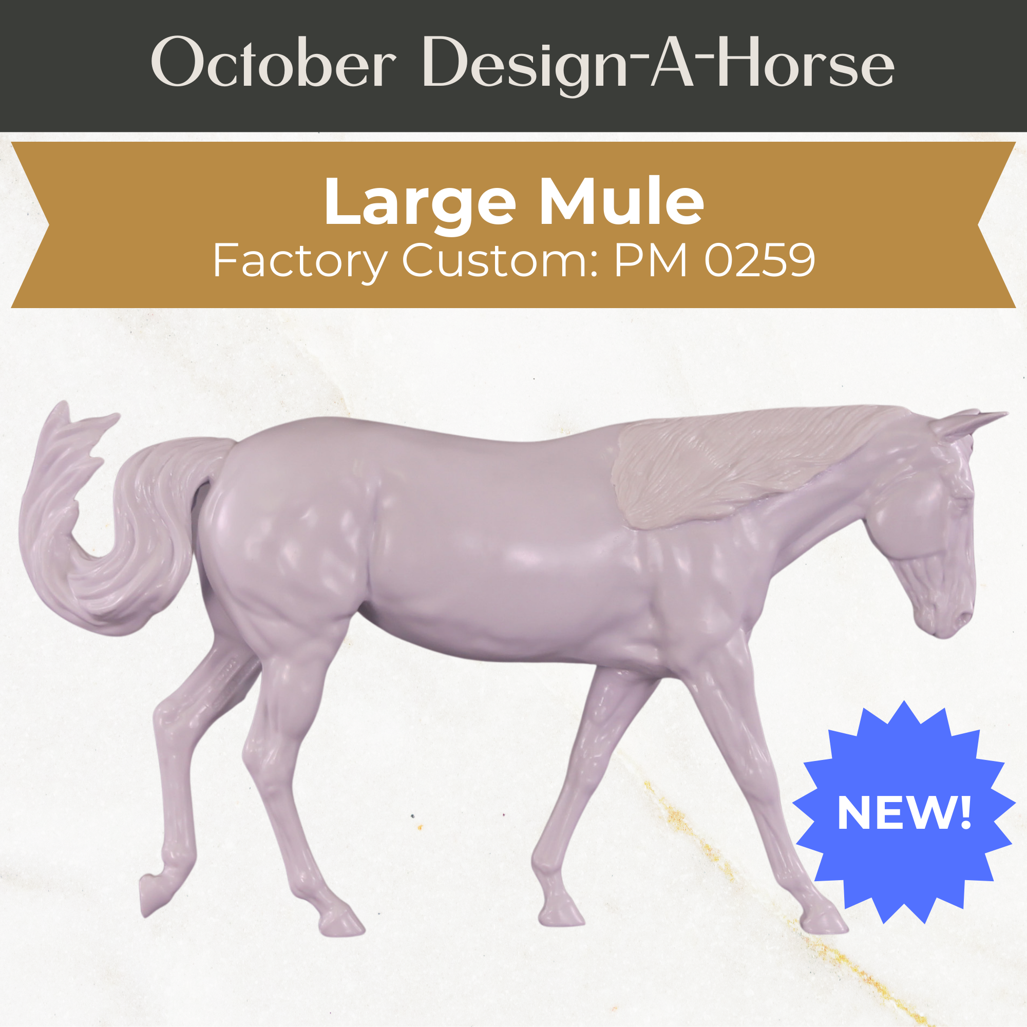 Design-A-Horse Stone Mule PM0259 - October release 2025