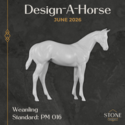Design-A-Horse Stock Horse Weanling June Release DAH26 PM016