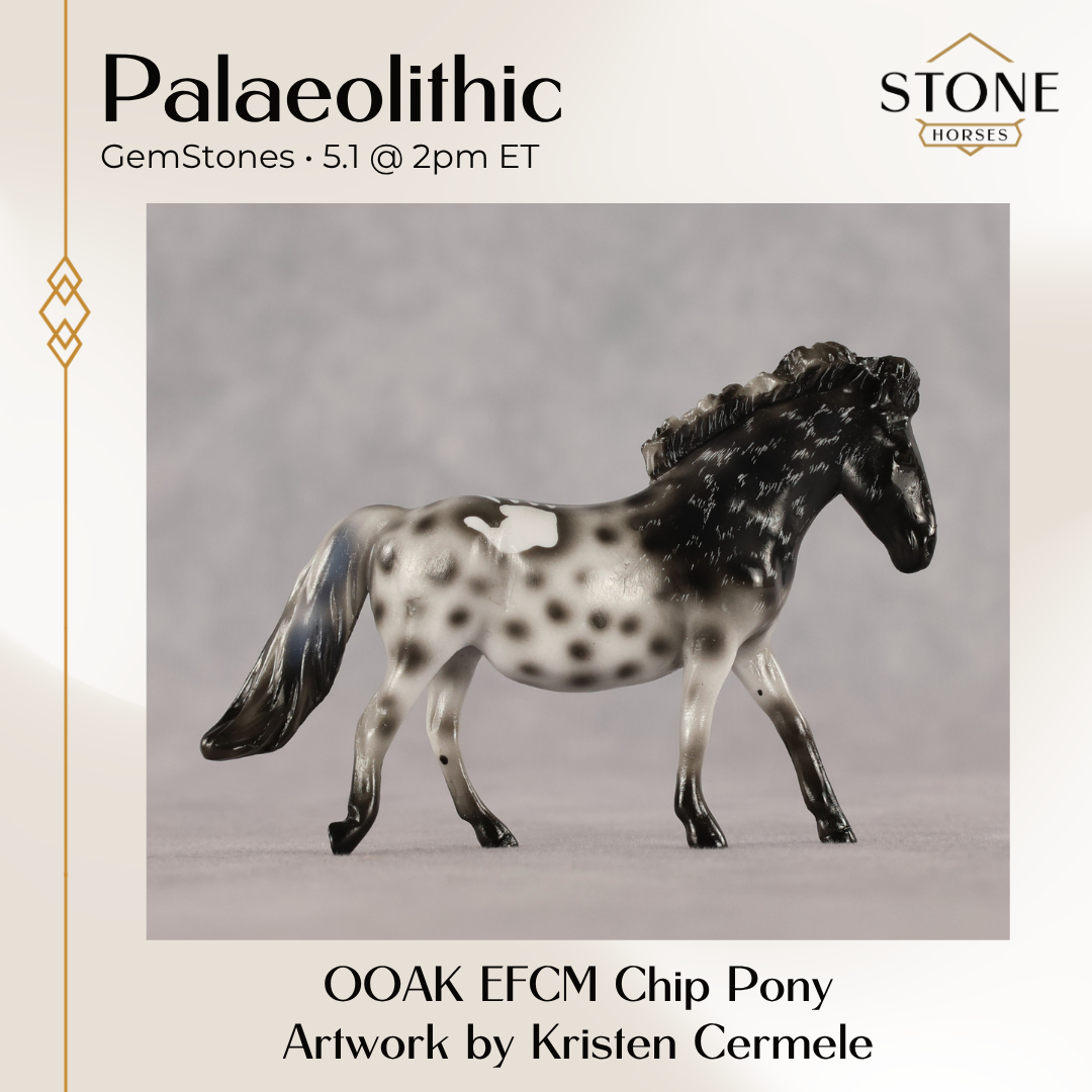 Palaeolithic OOAK EFCM Chip Pony by Kristen Cermele GS26