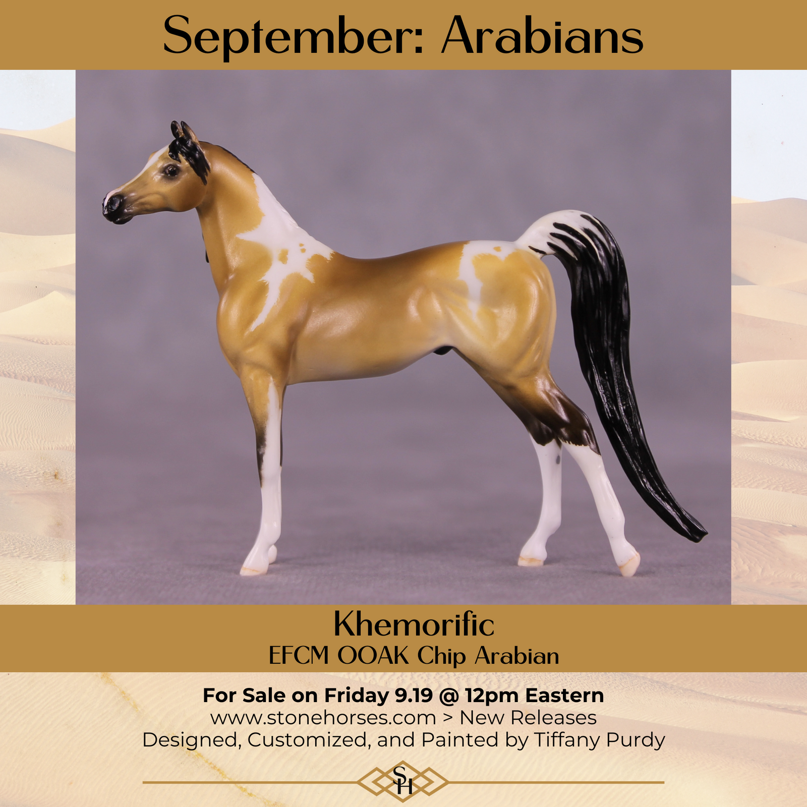 Khemorific OOAK EFCM Chip Arabian by Tiffany Purdy GS925