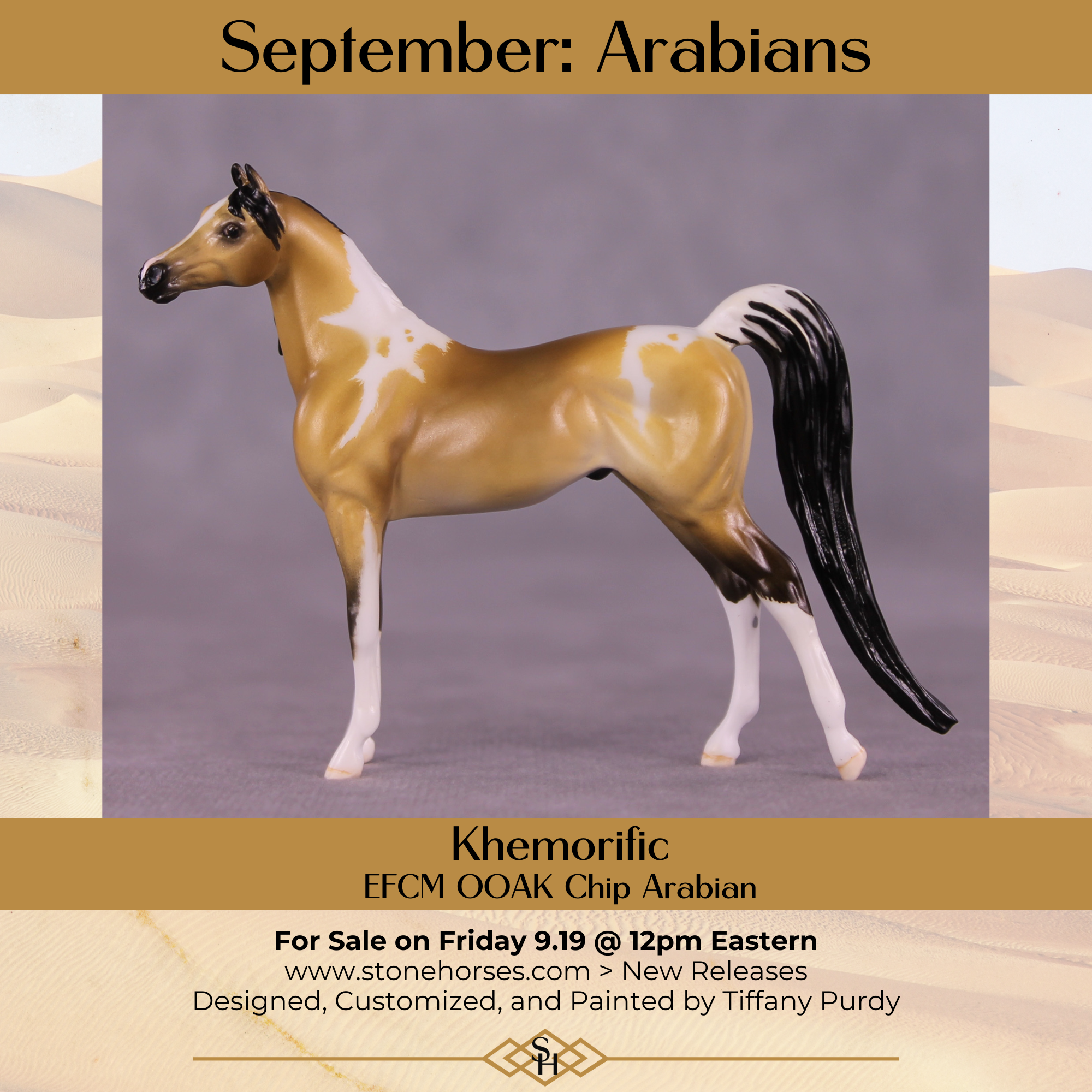 Khemorific OOAK EFCM Chip Arabian by Tiffany Purdy GS925