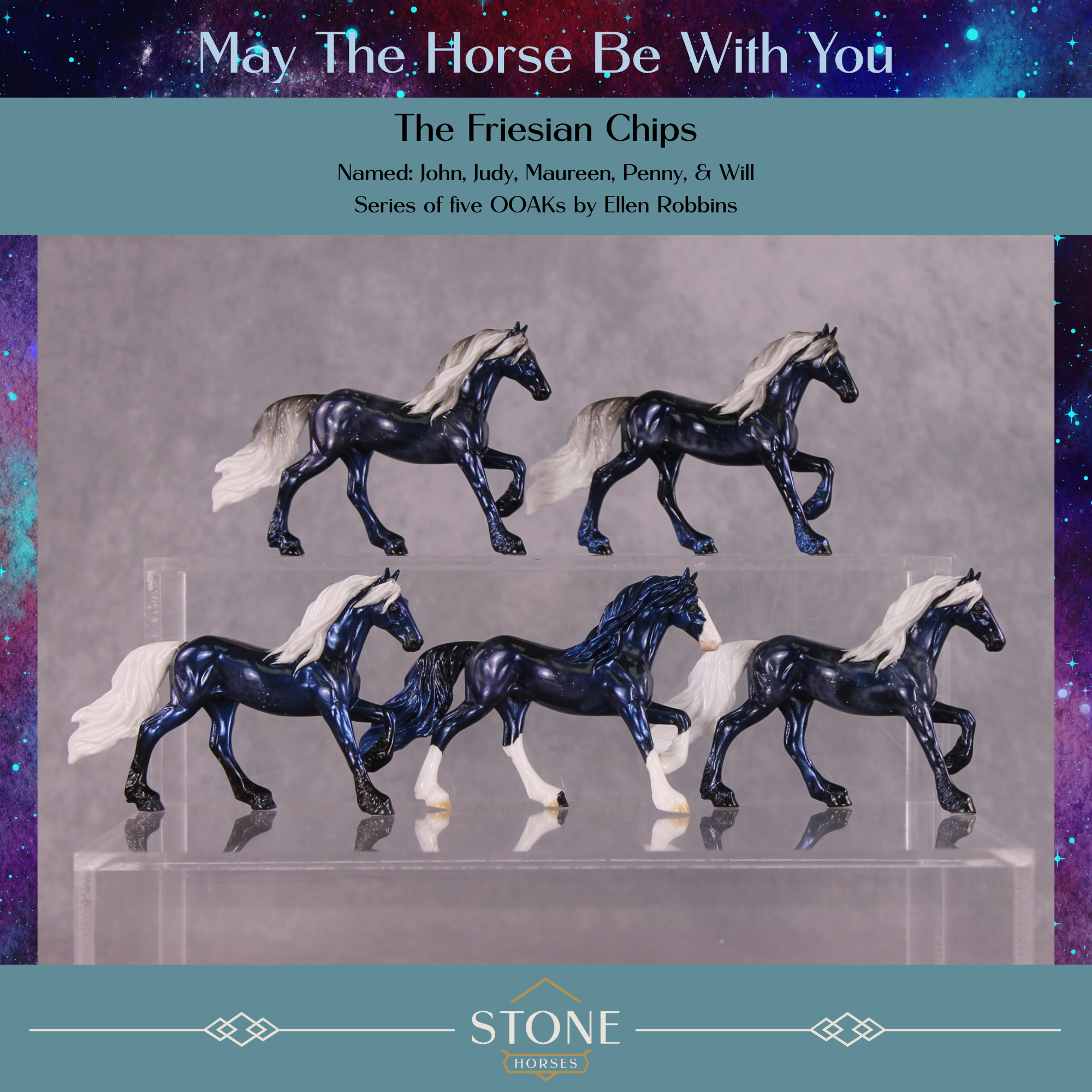 May The Fourth Be With You OOAK Surprise Friesian Chips Grab Bag by Ellen Robbins SCD25