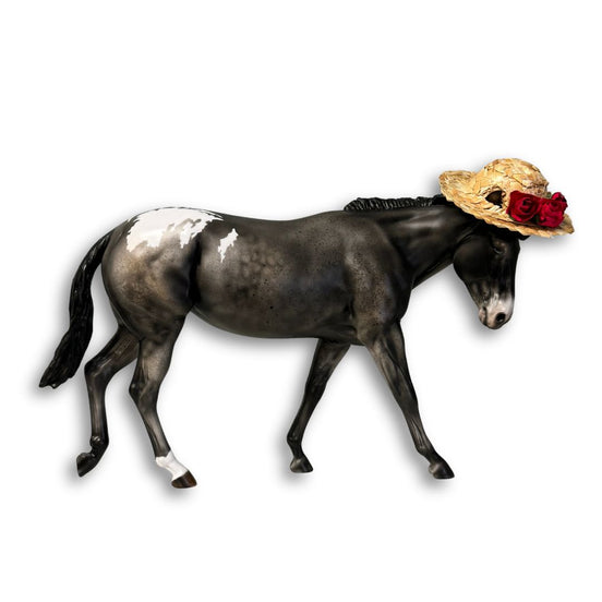 Barbara Ross LE-30 Run Appaloosa Mule with Straw Hat By Julie Keim EQ24 Based on AotH Entry Digital Art From Hannah Goby