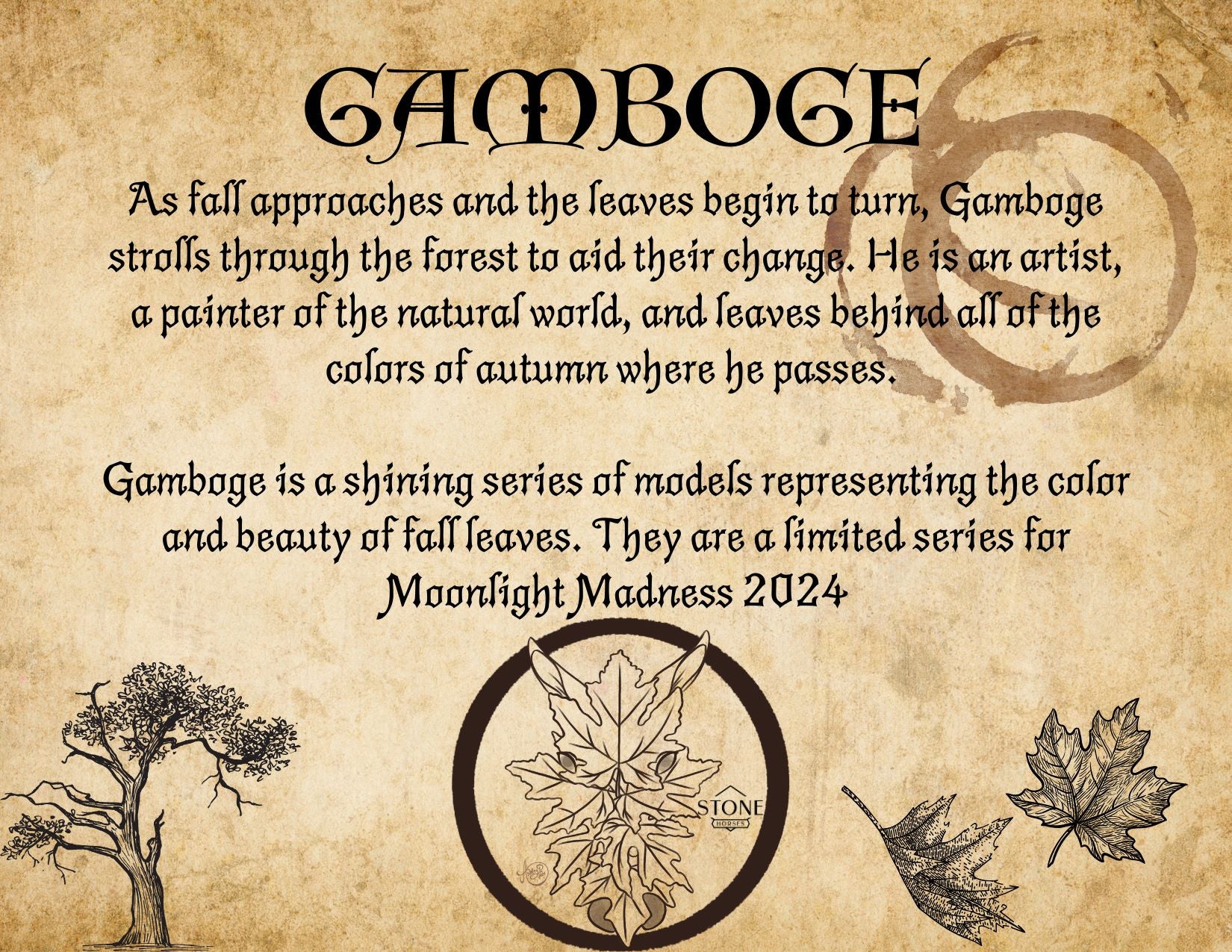 Gamboge - Fall Decorator LE-5 Palouse, Morgan and Mule By Dawn Quick MM24 Run