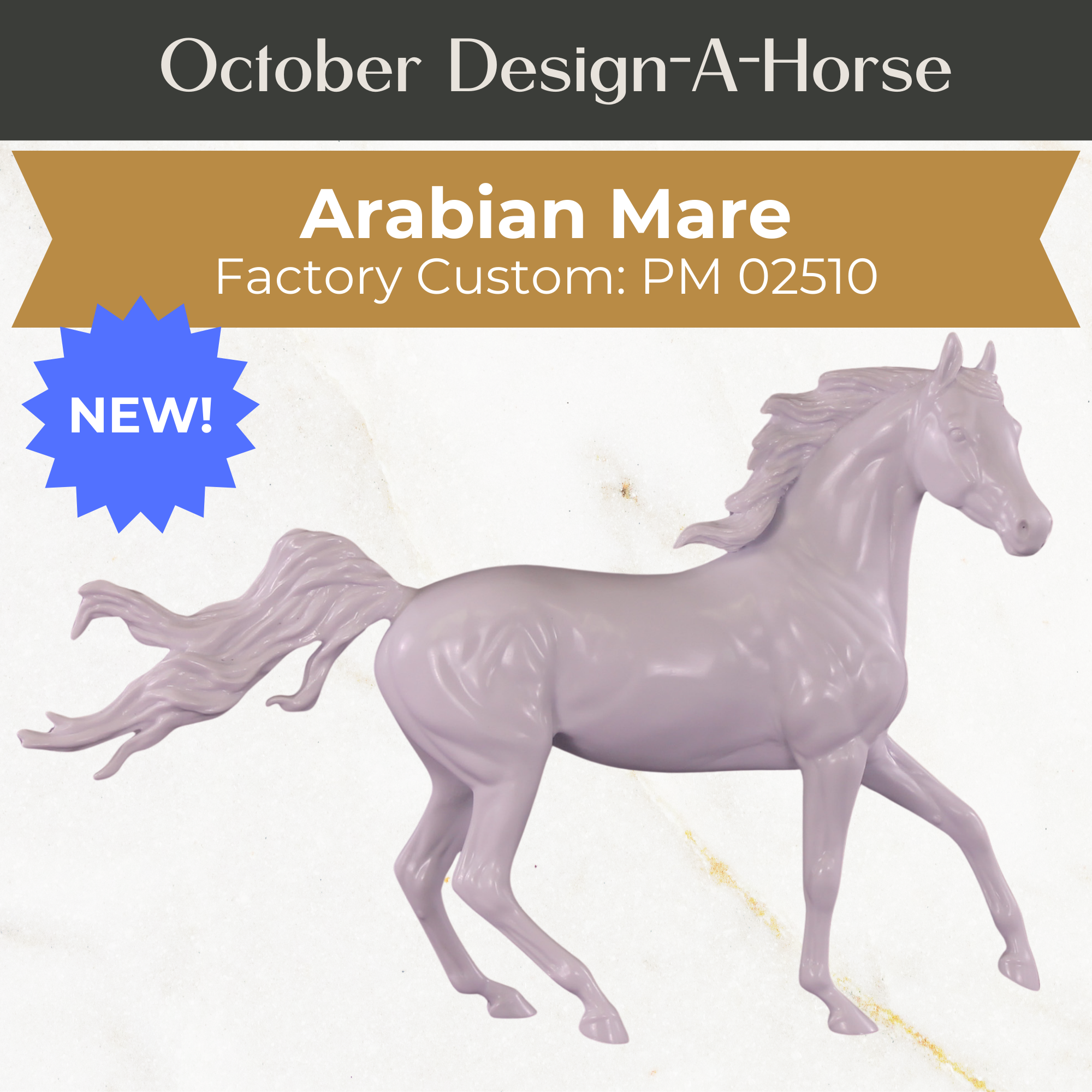 Design-A-Horse Stone Arabian Mare PM02510 - October release 2025