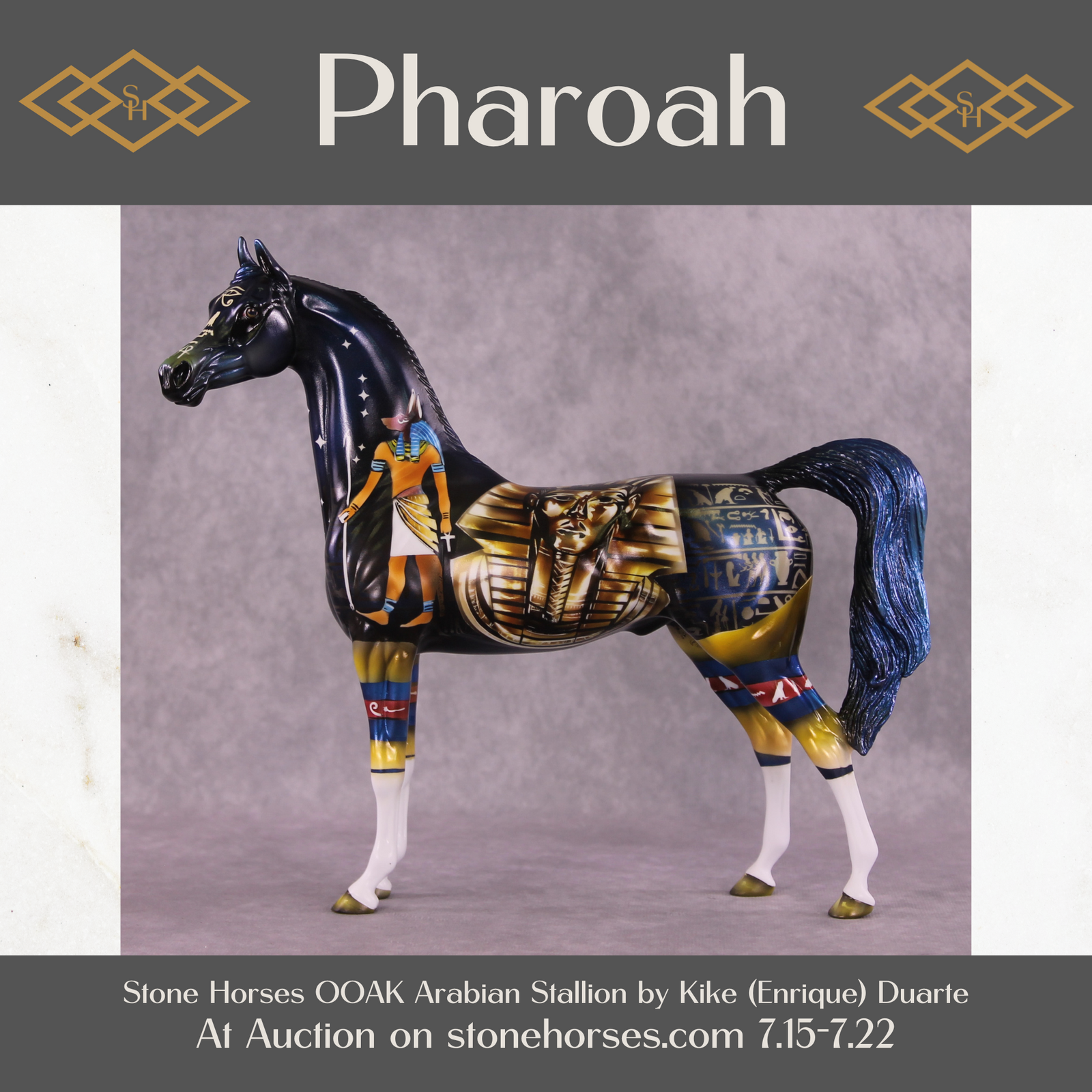 Pharoah OOAK Arabian Stallion by Kike Duarte Best Offer 07/22/25